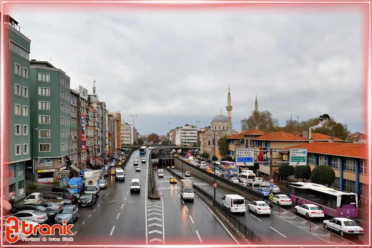 موقعیت جغرافیایی آکسارای استانبول