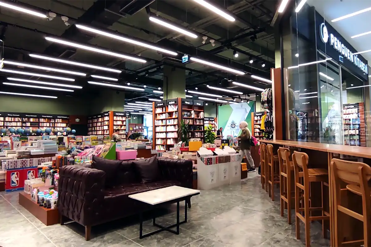 کتابخانه مرکز خرید چامسان‌ پارک استانبول