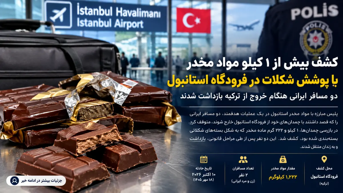 کشف مواد مخدر در فرودگاه استانبول